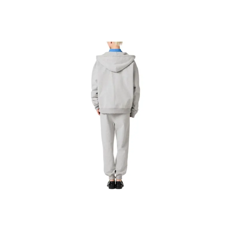 MIU MIU FW24 Knitted Sports Pants Women's Gray-2