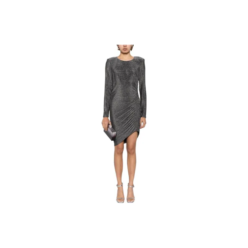VERONICA BEARD Cyrus Lurex Ruched Minidress-1