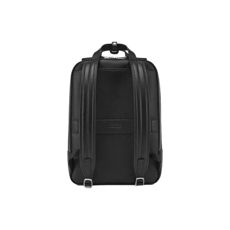 SAMSONITE Cow Leather Backpack Women's Black-3