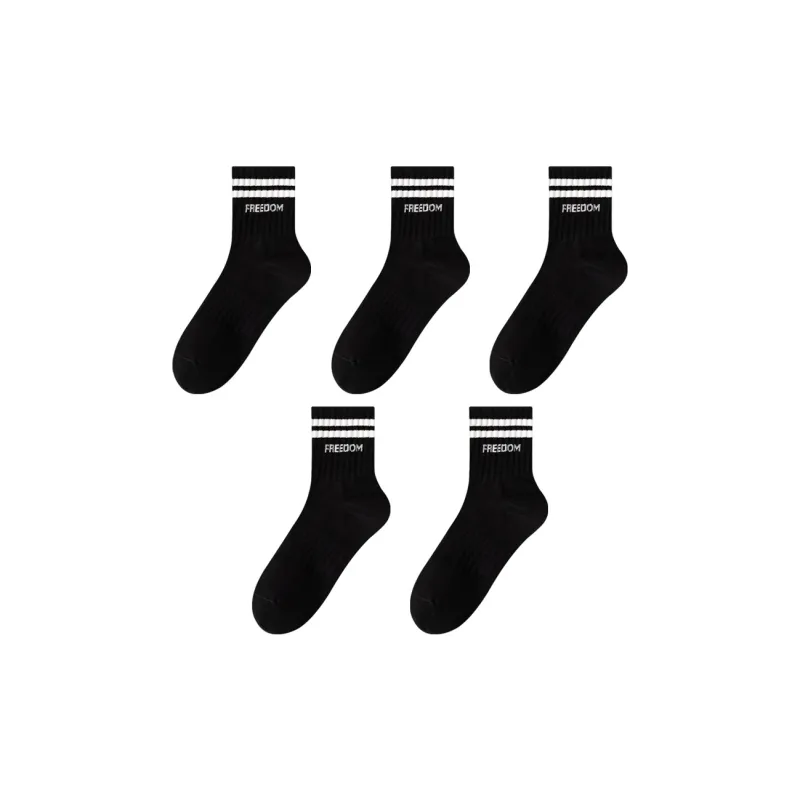 MIIOW Trend Party Series Mid Calf Socks Unisex 5 Pack-12