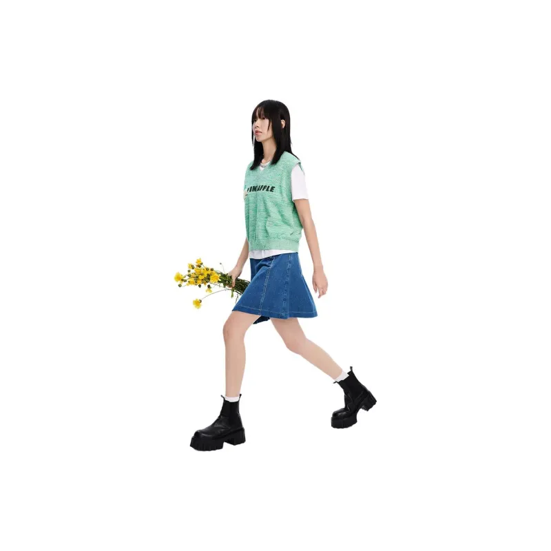 H'S x FAINT STUDIO Tank Tops Women's Emerald Green-3