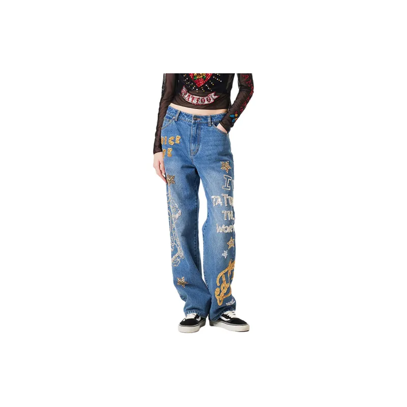 Ed Hardy Jeans Women's Blue-1