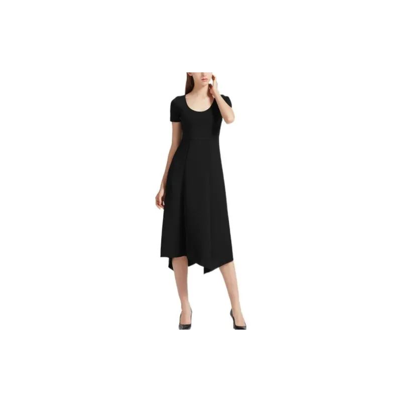 THEORY Short-Sleeved Dresses Women's Black-1