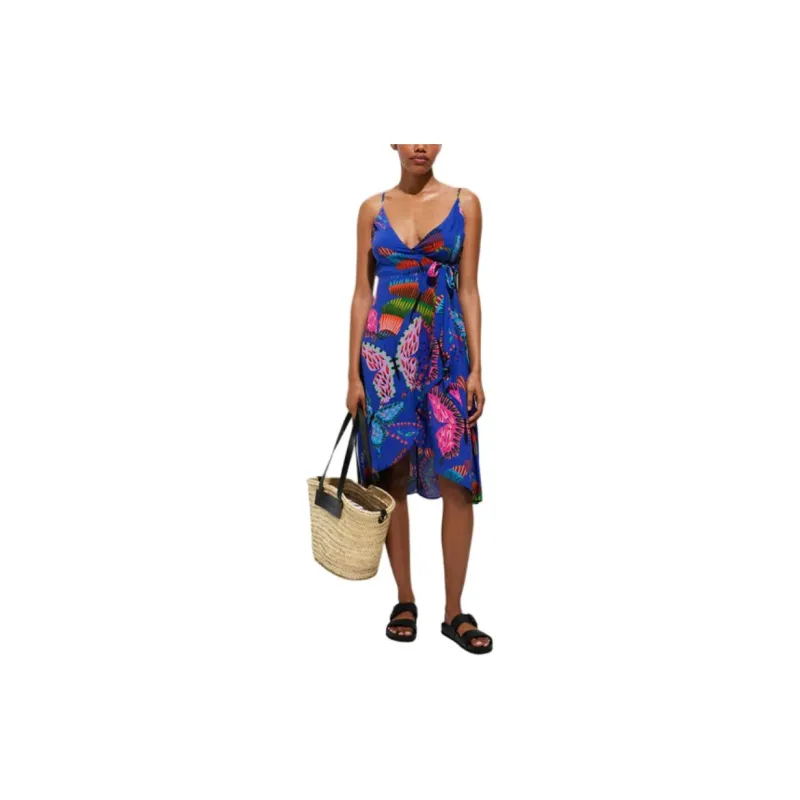 Desigual Slip Dress Women's Blue-1