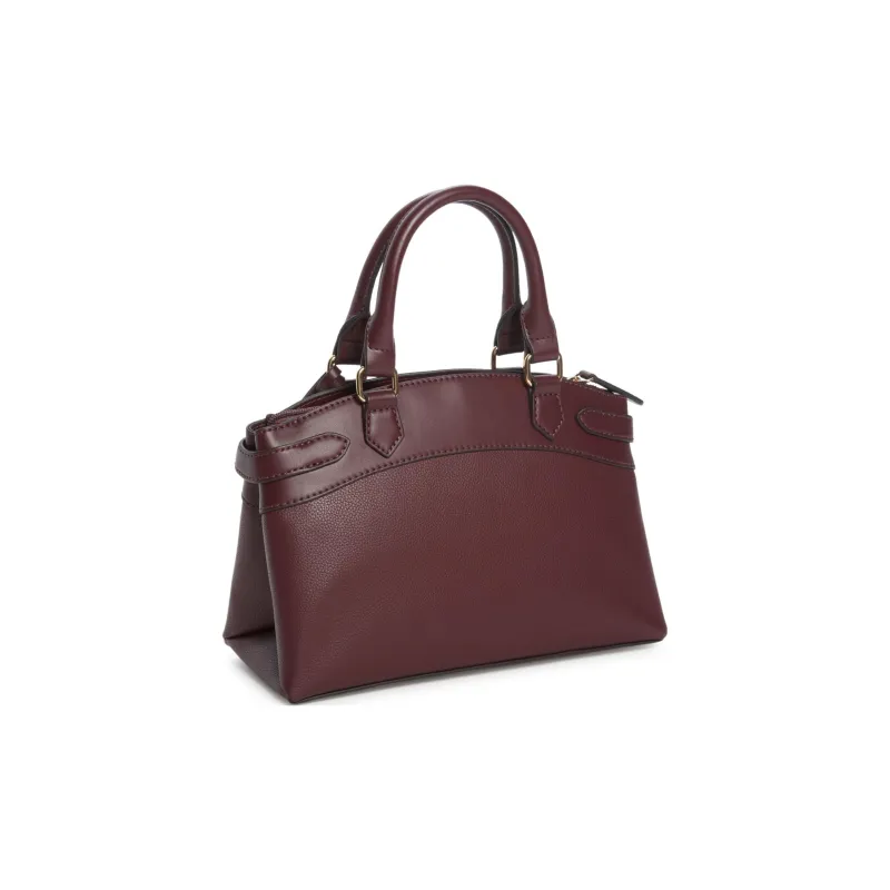 GUESS Artificial Leather Shoulder Bag Crossbody Bag Handbag Small Size Women's Burgundy-1