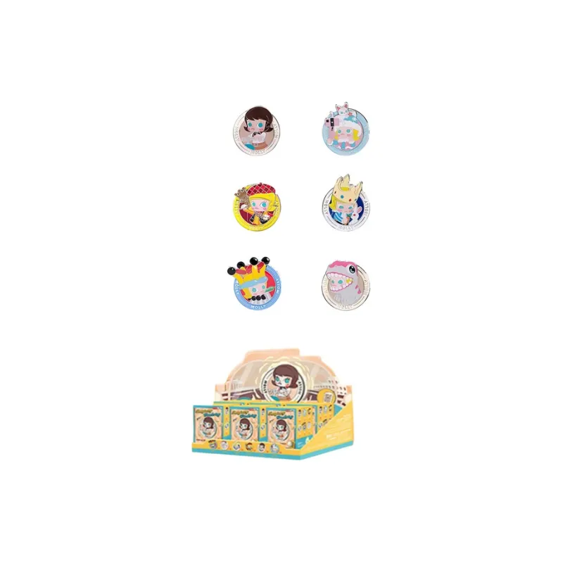 POP MART Molly Fantasy Hobo Memo Collection Car Air Freshener Blind Box Products Single Mystery Box/Full Box 6 Pcs-0