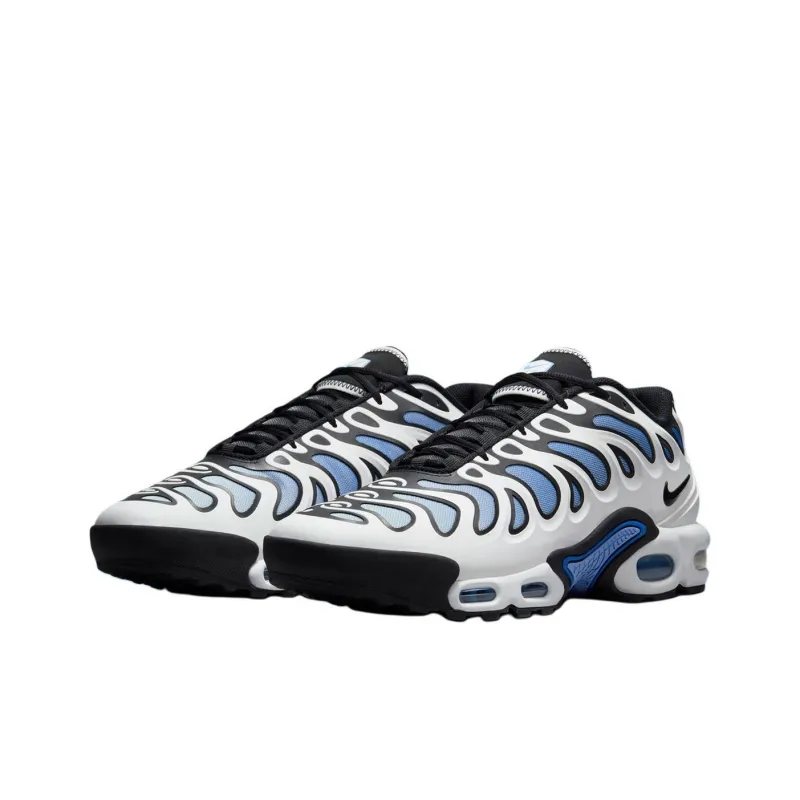Nike Air Max Plus Anti Slip Wear Resistant Low Top Casual Shoes Unisex White Blue-2