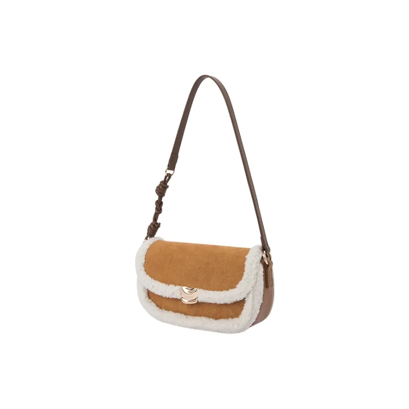 SEM/R Fabric, Synthetic Leather Shoulder Bag Women's Caramel Brown-1