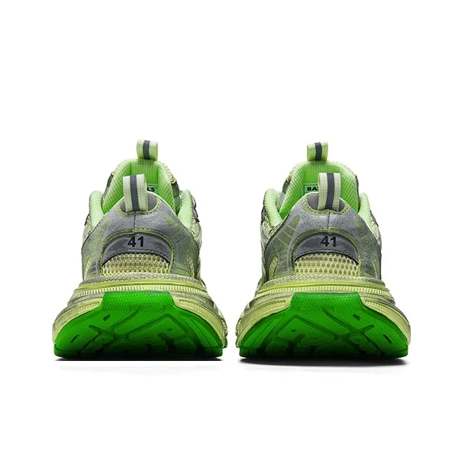 BASLS Paris Style Distressed Shoes Slip Resistant Abrasion Resistant Breathable Low Top Chunky Sneakers Unisex-37
