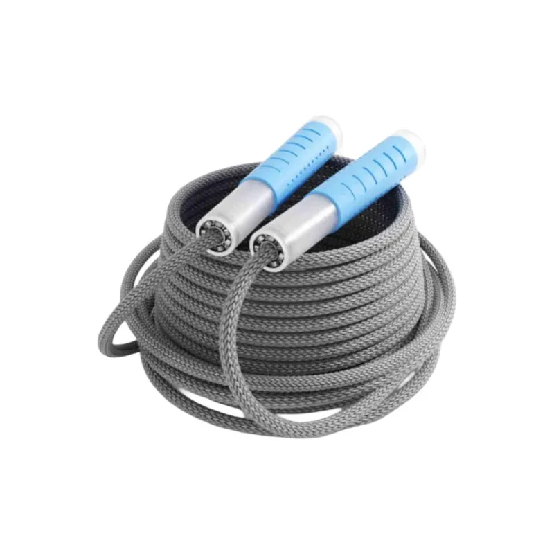 YUEDONG Casual Entertainment Mechanical Counting Jump Ropes Teenagers Woven Rope, Silicone Controller Gray-6