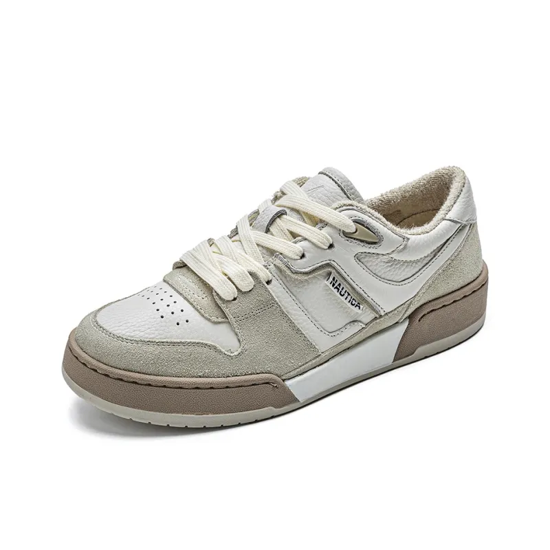 NAUTICA Slip Resistant, Abrasion Resistant, Breathable Low Top Casual Shoes Women's Beige-1