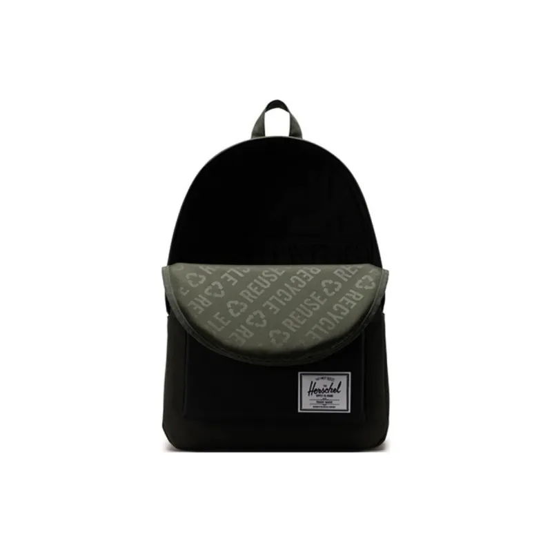 Herschel Recycled Material Backpack Extra Large Unisex Twilight Forest Green/Classic Black-2