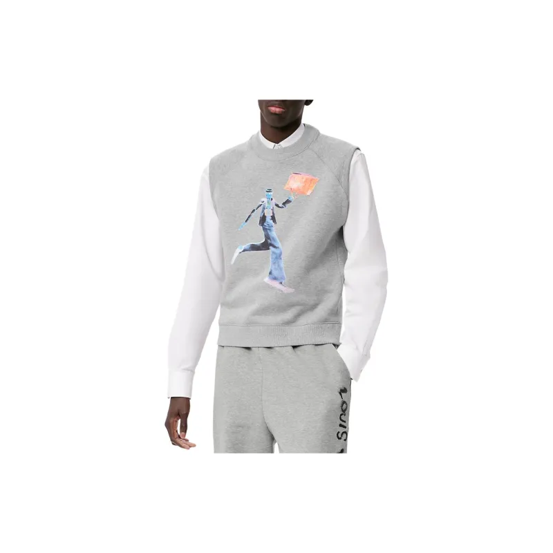 LOUIS VUITTON T Shirt Men's Gray-5