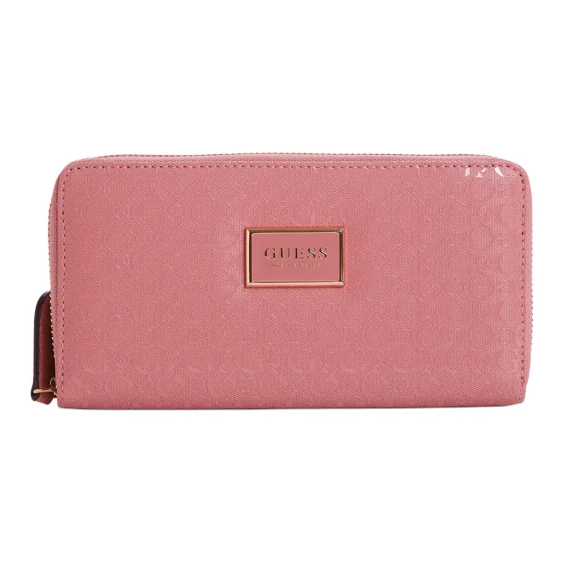 GUESS Artificial Leather Wallet Medium Size Women's Pink-0