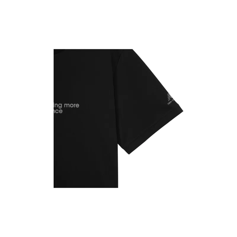 New Balance Set in Sleeve T Shirt Women's Black-3