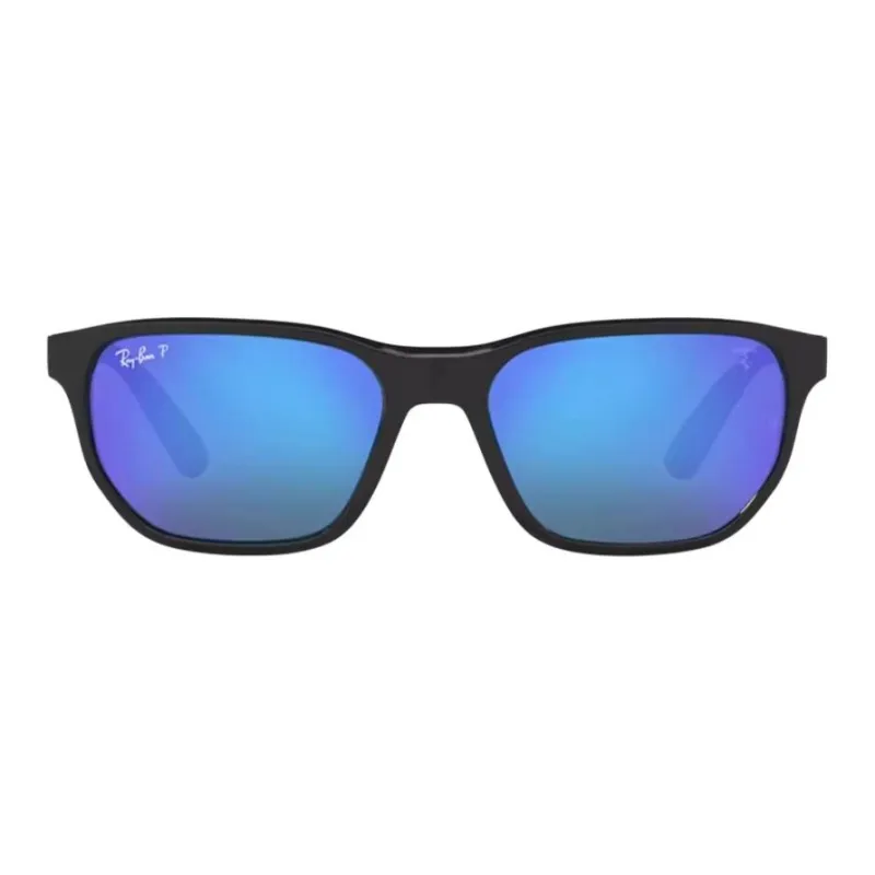 RayBan Nylon Irregular Shape Sunglasses Unisex Gray-1