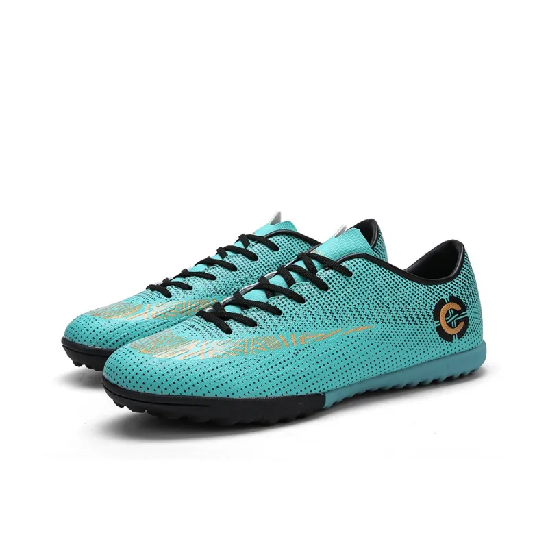 Prince McQueen FG Rubber Long Studs Artificial Ground Anti-Slip And Wear-Resistant Coverage Soccer Shoes Unisex Black-31
