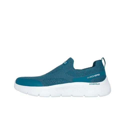 Skechers Go Walk Fle Breathable Lightweight Low-Top Casual Shoes Women's Cyan