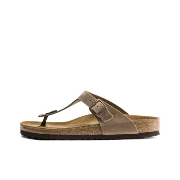 Birkenstock Gizeh Abrasion Resistant Flip Flops Unisex Tobacco Brown Regular