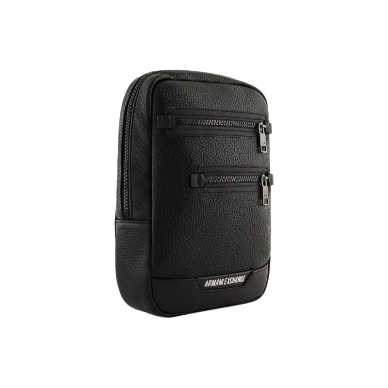 ARMANI EXCHANGEAE Polyester Shoulder Bag, Crossbody Bag Men's Black-1