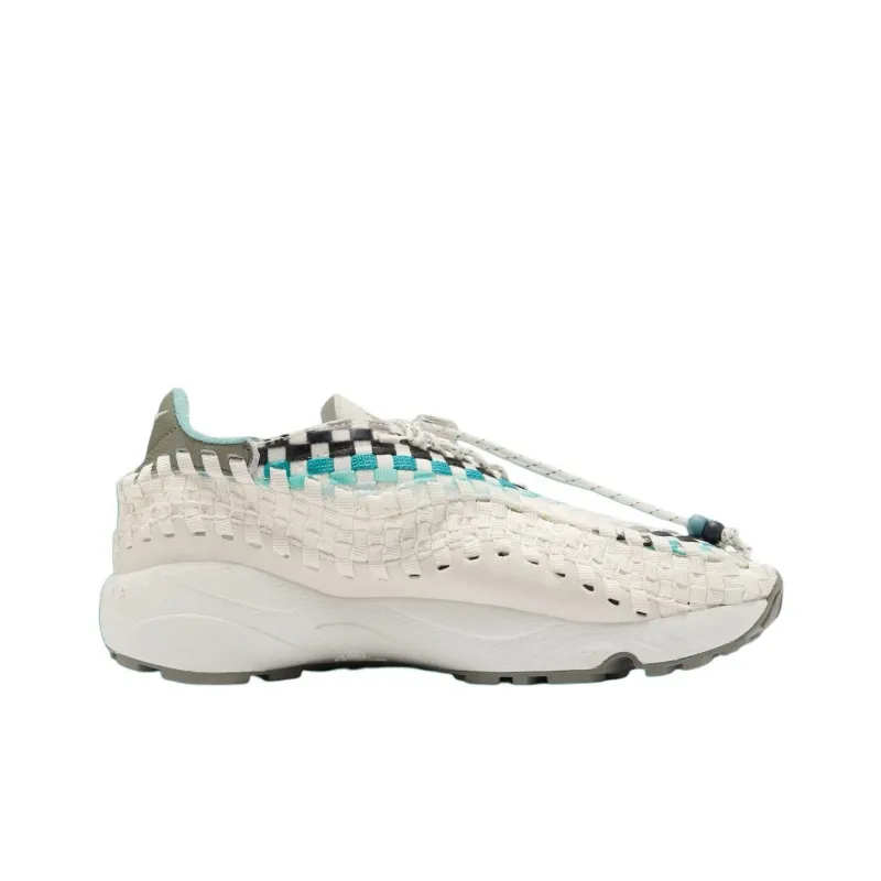 Nike Air Footscape Anti Slip Wear Resistant Low Top Casual Shoes Unisex White Green-1