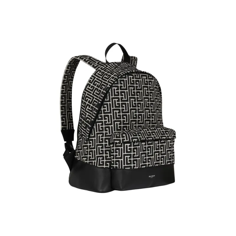 BALMAIN Cotton Backpack Men's Black-1
