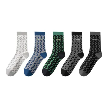 MIIOW Mid-Calf Socks Men's 5 Pack
