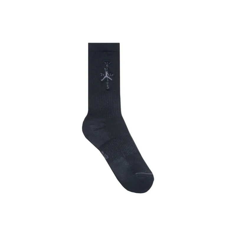 Jordan X Travis Scott Crew Sock Black-1