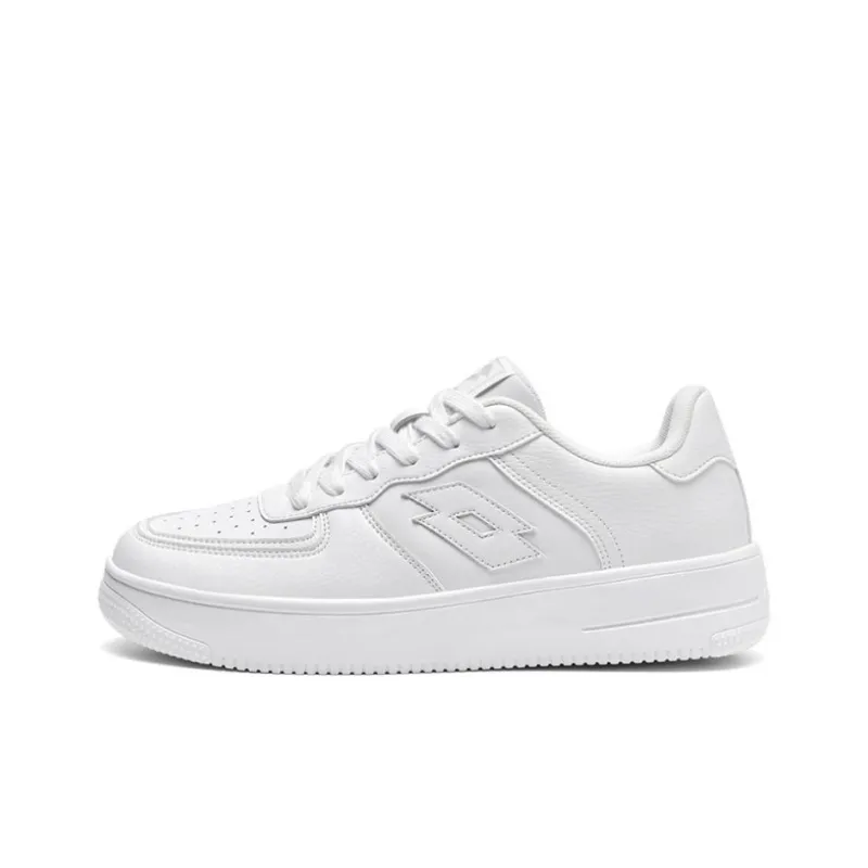 LOTTO Anti Slip Wear Resistant Low Top Skateboard Shoes Women's White-0