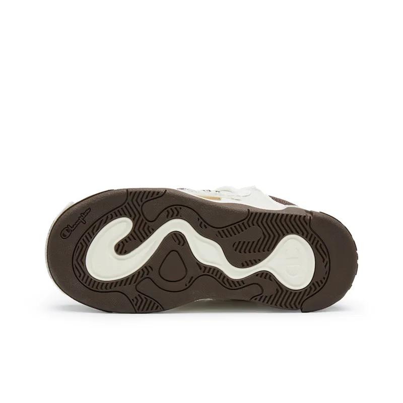 POP MART x Champion Low Top Skateboard Shoes Men's Coffee Brown-4