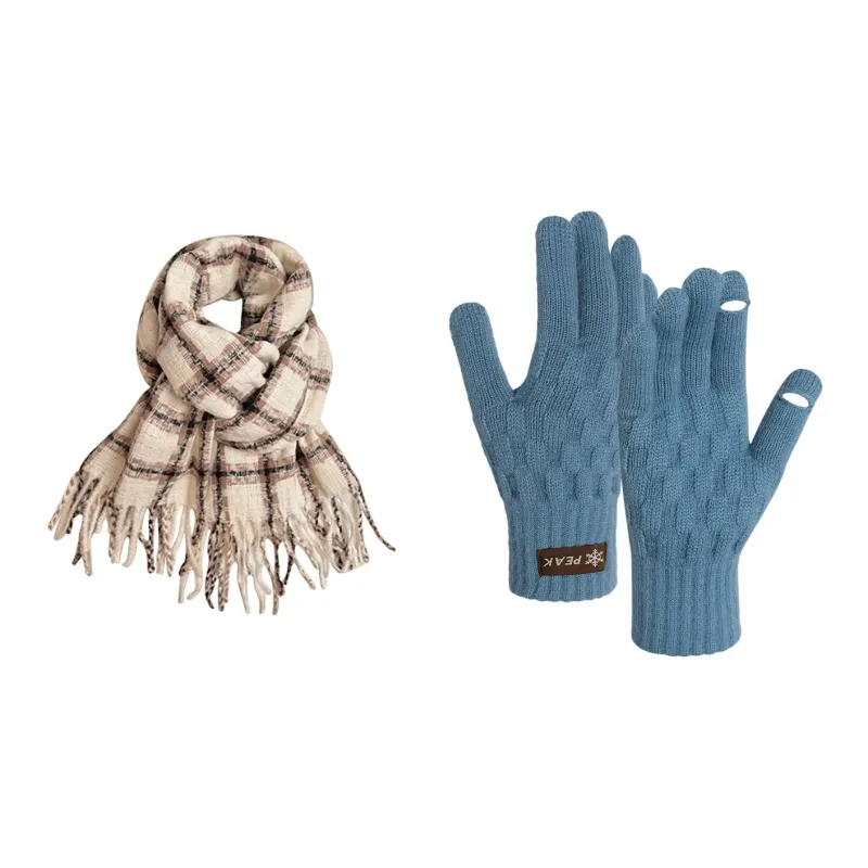 PEAK Acrylic Polyamide Polyester Knit Gloves Unisex-19
