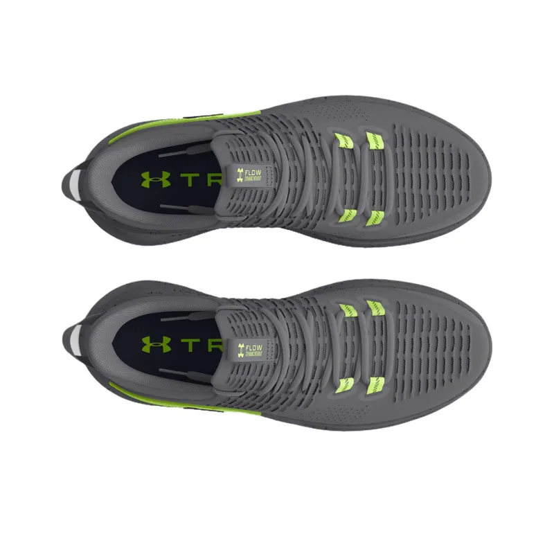 Under Armour Dynamic Anti Slip Wear Resistant Low Top Training Shoes Men's Green Gray-3
