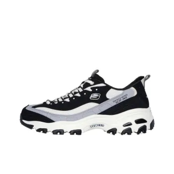 Skechers Slip ins D'Lites Milk Tea Anti Slip Wear Resistant Low Top Casual Shoes Women's Black
