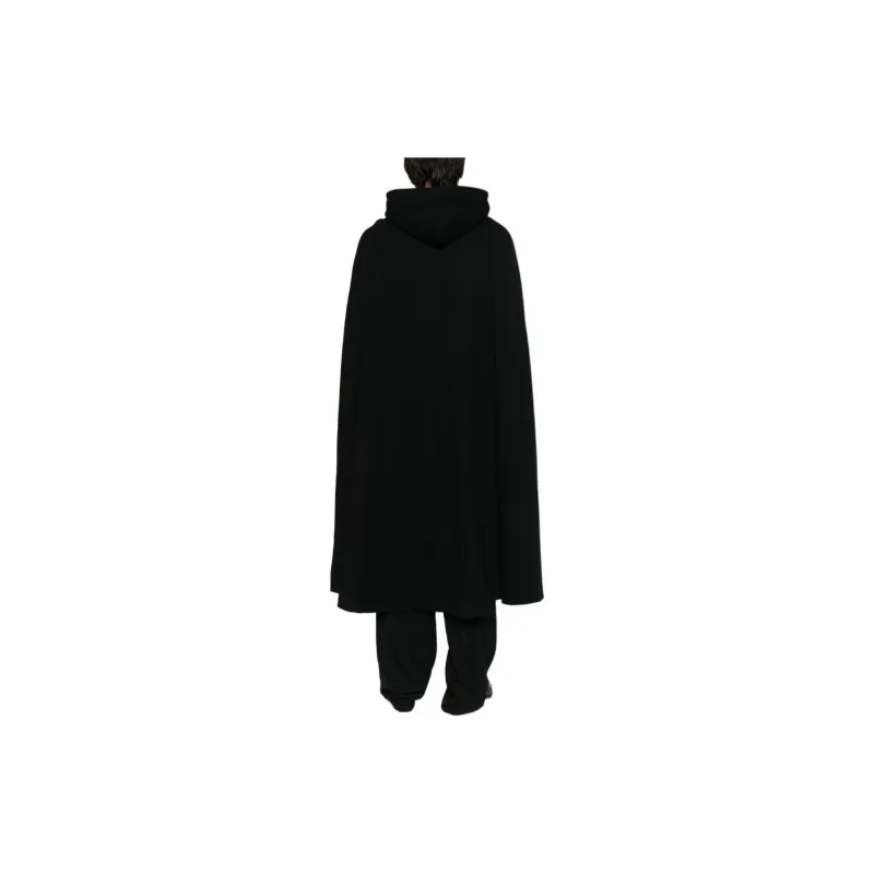 SAINT LAURENT Drawstring Hooded Cape-3
