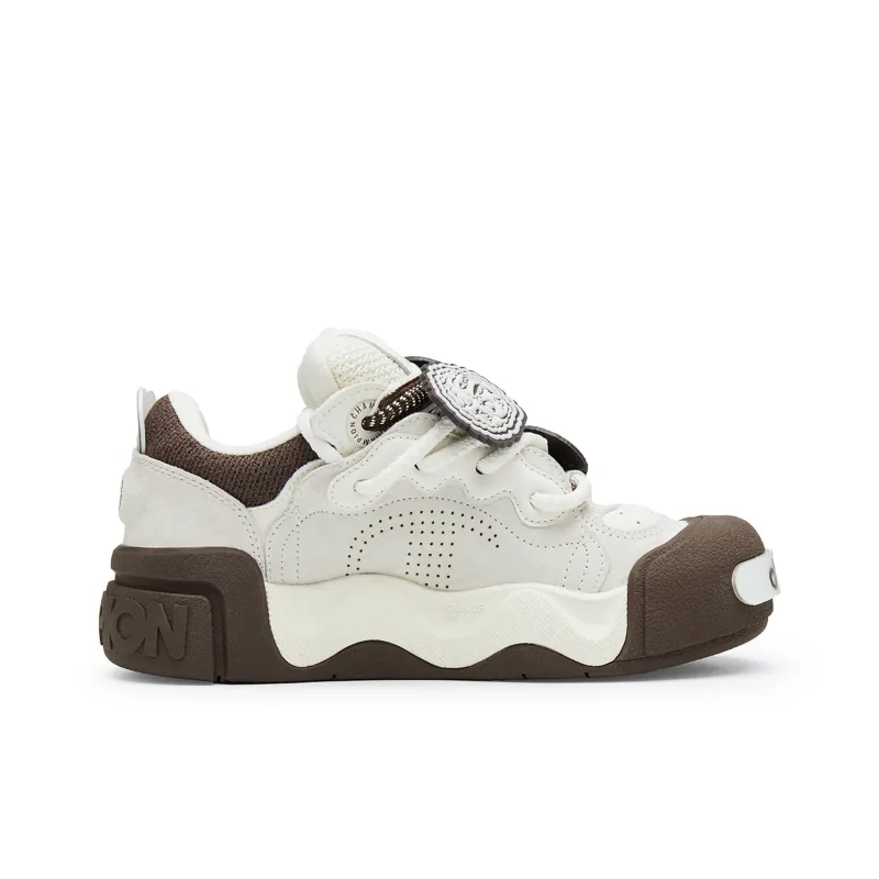 POP MART x Champion Low Top Skateboard Shoes Men's Coffee Brown-1