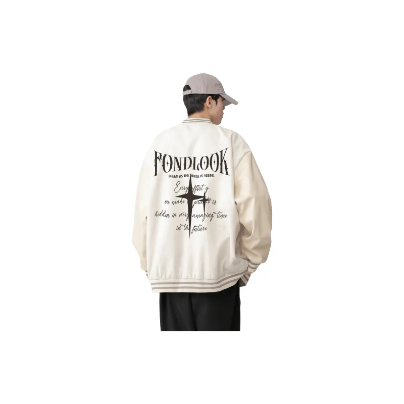 FONDLOOK Baseball Jacket Unisex-6
