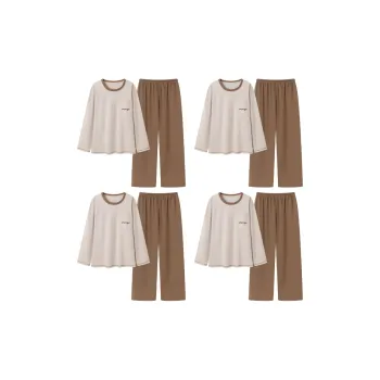 MADALLO Pajama Set Men's 4 Sets Image Color