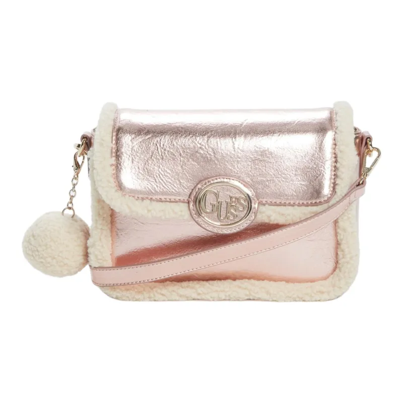 GUESS Artificial Leather Shoulder Bag Crossbody Bag Women's Rose Gold-0