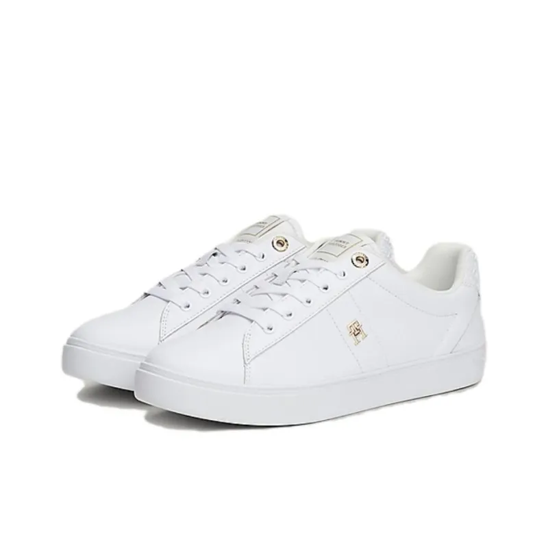 Tommy Hilfiger Low Top Skateboard Shoes Women's White-2