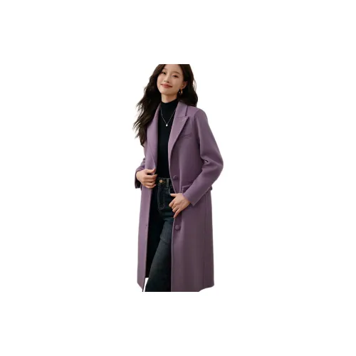 Mo Han Yi Mei Coats Women's Purple