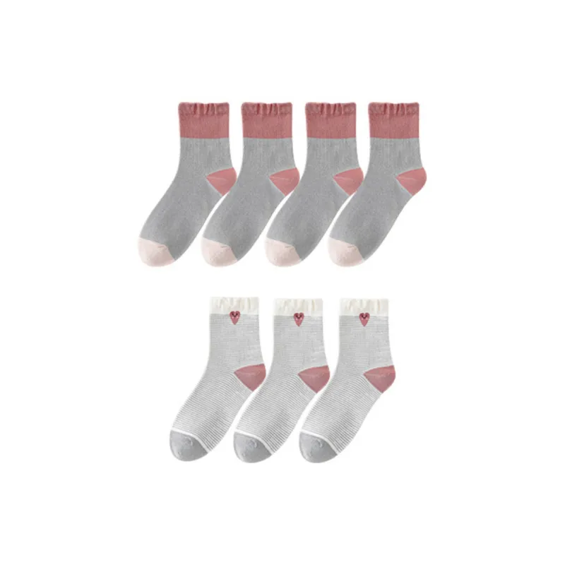 Lan Miao Mid Calf Socks Women's 7 Pack-6
