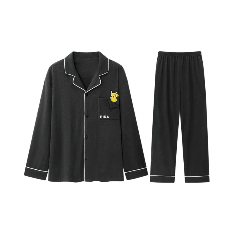 Lan Miao Pajama Set Men's Green-4