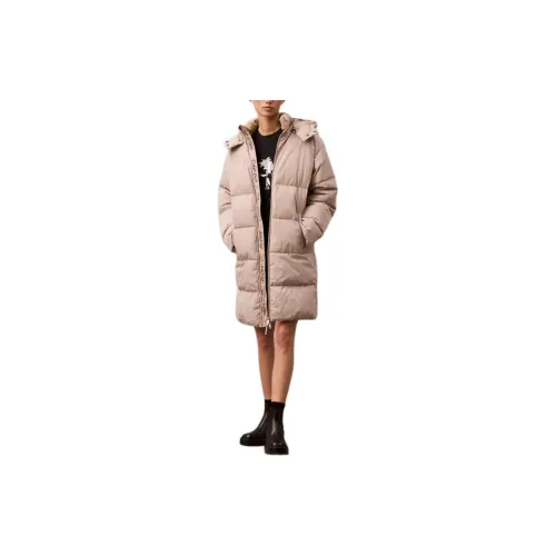 Calvin Klein Puffer Jackets Women's Beige