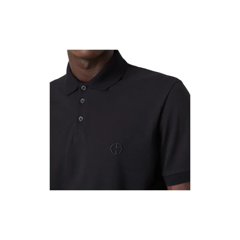 GIORGIO ARMANI Stretch Cotton Piqué Polo Shirt-6