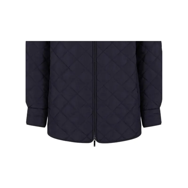 EMPORIO ARMANI Diamond quilted Nylon Blouson With Logo Pocket-5