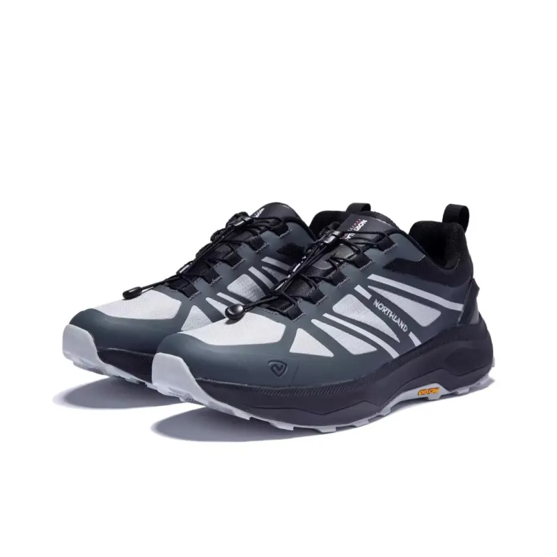 NORTHLAND KIDS Slip-Resistant Water-Resistant Low-Top Hiking/Trekking Shoes Men's Black-3