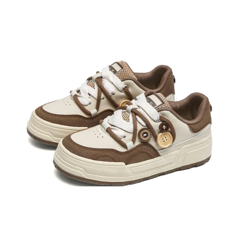 TUOPIN Anti Slip Wear Resistant Low Top Skateboard Shoes Women's White Blue-9
