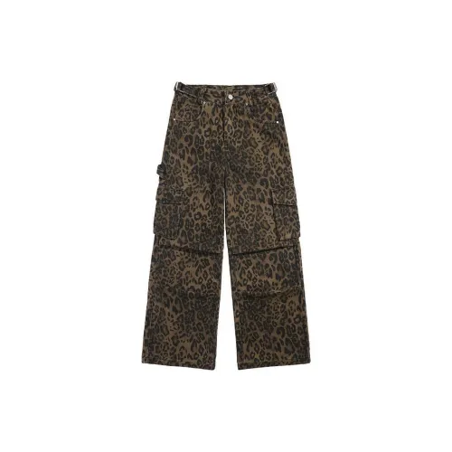 JASONWOOD Casual Pants Women's Leopard Pants