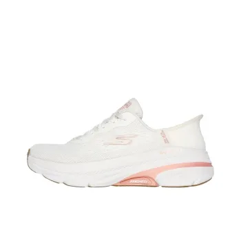 Skechers Max Cushioning Anti Slip Wear Resistant Low Top Casual Running Shoes Women's Beige Pink
