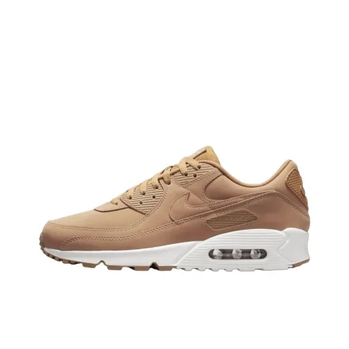 Nike Air Max 90 Running Shoes Men Low-Top Tan